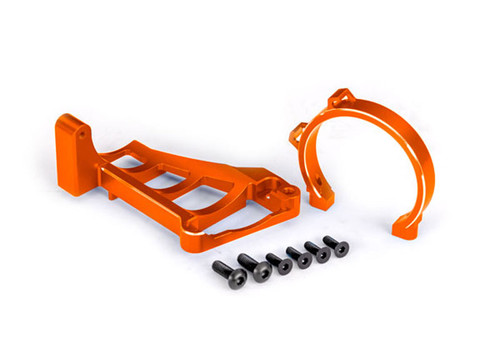 Traxxas 6061-T6 Aluminum (Orange-Anodized) Front & Rear Motor Mounts