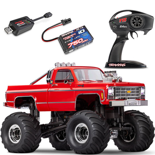 Traxxas 1/18 TRX-4MT 1979 Chevrolet K10 4x4 RTR RC Monster Truck w/ID Battery & USB Charger Traxxas 1/18 TRX-4MT 1979 Chevrolet K10 4x4 RTR RC Monster Truck w/ID Battery & USB Charger