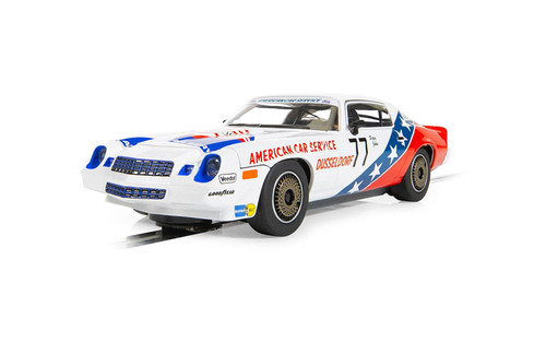 Scalextric Chevrolet Camaro Z28 - Peter John DTM 1982 1/32 Slot Car Scalextric Chevrolet Camaro Z28 - Peter John DTM 1982 1/32 Slot Car