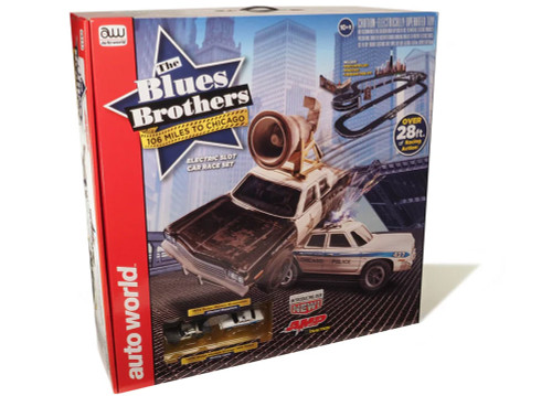 Auto World Blues Brothers "106 Miles to Chicago" 28-Foot HO Slot Car Track Set Auto World Blues Brothers "106 Miles to Chicago" 28-Foot HO Slot Car Track Set