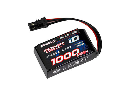 Traxxas 1000mAh 7.4V 2-Cell 20C LiPo Battery for 1/18 Vehicles Traxxas 1000mAh 7.4V 2-Cell 20C LiPo Battery for 1/18 Vehicles