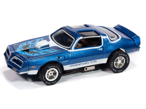 Auto World 1978 Pontiac Firebird T/A (Blue, White & Black) X-Traction HO Slot Car Auto World 1978 Pontiac Firebird T/A (Blue, White & Black) X-Traction HO Slot Car