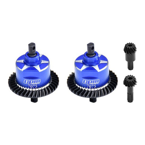 GPM Blue 4140 Carbon Steel and 7075 Alloy Front and Rear Complete Differential For Mini Maxx GPM Blue 4140 Carbon Steel and 7075 Alloy Front and Rear Complete Differential For Mini Maxx