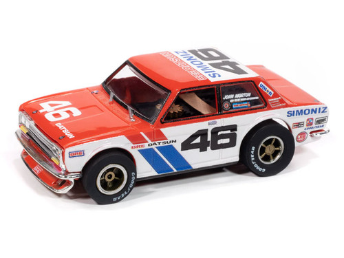 Auto World 1972 BRE Datsun 510 #46 (Red, White & Blue) X-Traction HO Slot Car