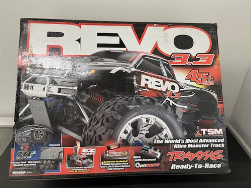 Traxxas Revo 3.3 Nitro 4WD RC Monster Truck w/TSM & Telemetry - DMGD BOX