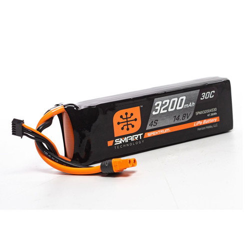 Spektrum 3200mAh 4S 14.8V 30C Smart LiPo Battery w/IC3 Plug