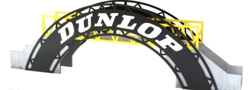 Scaleauto Dunlop Two-Lane Overpass Bridge: 380mm