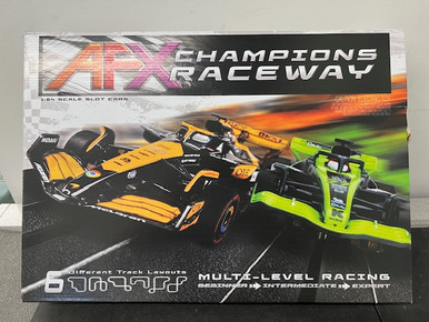 AFX Champions Raceway 18-Foot Mega G+ HO Slot Car Race Set - Damaged/Box