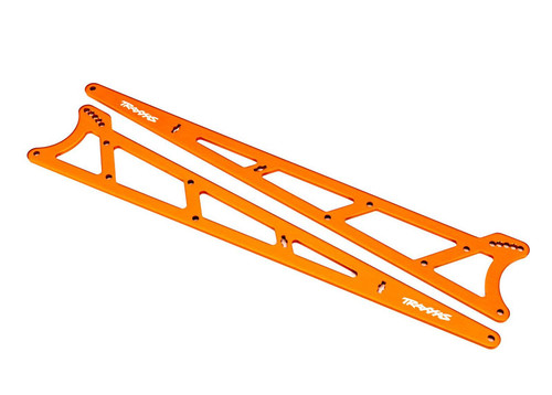 Traxxas Orange Aluminum Wheelie Bar Side Plates (2)