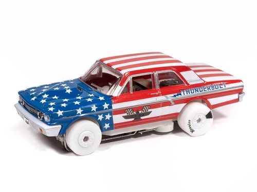 Auto World 1964 Ford Thunderbolt (Silver, White, Red & Blue