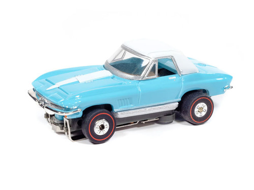 Auto World 1967 Chevy Corvette (Teal) Thunderjet HO Slot Car
