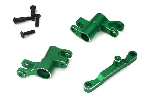 Integy Alloy Green Steering Bell Crank Set: Mini Maxx