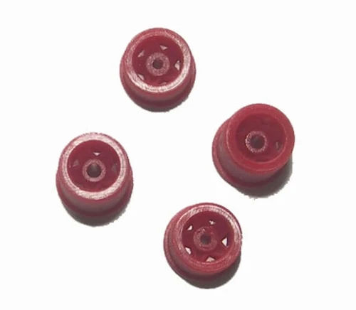 Bulldog HO Racing Red Wheel Set