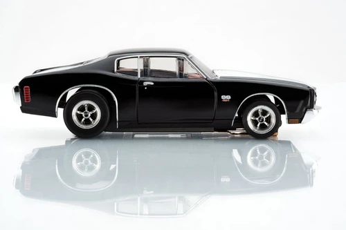 AFX 1970 Chevrolet Chevelle LS6 SS 454 Black/White Mega G+ HO Slot Car