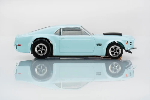 AFX AFX 1970 Mustang Boss 429 Pastel Blue Mega G+ HO Slot Car