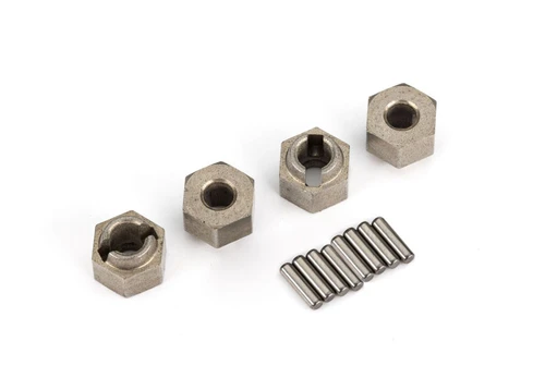 Traxxas 7 mm Steel Wheel Hubs (4) with Axle Pins