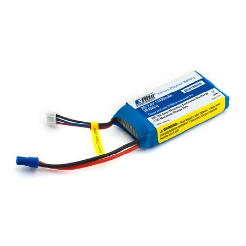 E-Flite 1300mAh 2S 7.4V 20C LiPo Battery Pack w/EC2 Connector E-Flite 1300mAh 2S 7.4V 20C LiPo Battery Pack w/EC2 Connector