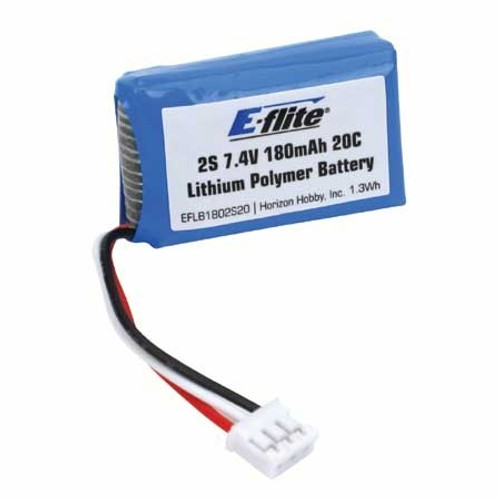 E-Flite 180mAh 2S 7.4V 20C LiPo Battery Pack E-Flite 180mAh 2S 7.4V 20C LiPo Battery Pack