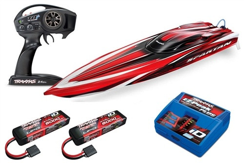 Traxxas Spartan Brushless RTR Boat w/LiPos & Quick Charger
