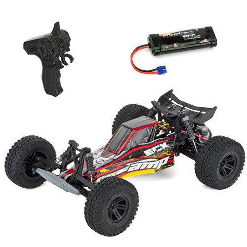 ECX AMP 1/10 2WD RTR RC Desert Buggy (Black/Yellow)