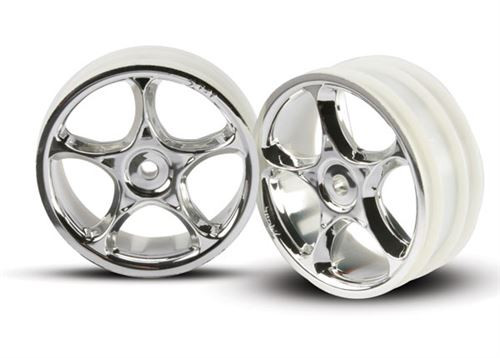 Traxxas Bandit Tracer 2.2" Chrome Front Wheels Traxxas Bandit Tracer 2.2" Chrome Front Wheels