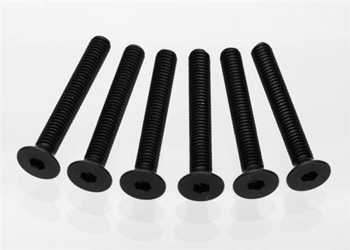 Traxxas 4x30mm Countersunk Hex Head Machine Screws (6) Traxxas 4x30mm Countersunk Hex Head Machine Screws (6)