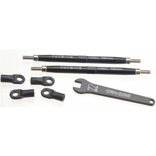 Traxxas 5141A Black Aluminum Front Toe Link Tubes