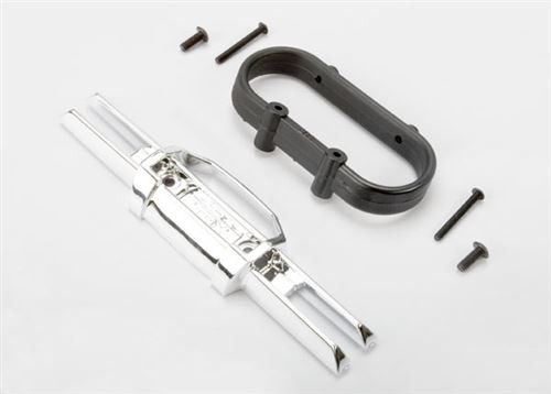 Traxxas Chrome Rear Bumper & Hardware for Revo, E-Revo, Summit Traxxas Chrome Rear Bumper & Hardware for Revo, E-Revo, Summit
