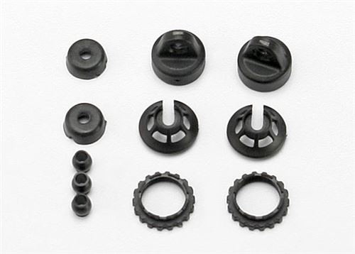 Traxxas Caps and spring retainers, GTR shock (upper cap (2)/ hollow balls (4)/ bottom cap (2)/ upper retainer (2)/ lower retainer (2)) Traxxas Caps and spring retainers, GTR shock (upper cap (2)/ hollow balls (4)/ bottom cap (2)/ upper retainer (2)/ lower retainer (2))