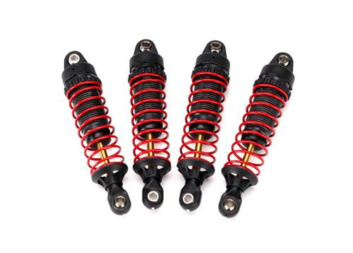 Traxxas Shocks, GTR hard-anodized, PTFE-coated aluminum bodies with TiN shafts (fully assembled w/ springs) (4) Traxxas Shocks, GTR hard-anodized, PTFE-coated aluminum bodies with TiN shafts (fully assembled w/ springs) (4)