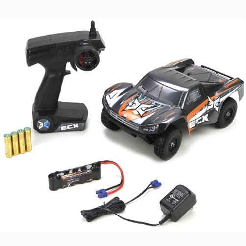 Electrix Torment 1/18th 4WD Electric RTR RC Short Course Truck GRAY/ORANGE
