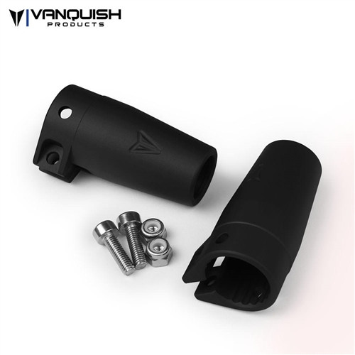 Vanquish Axial Wraith / Yeti Aluminum Clamping Lockouts Black Anodized Vanquish Axial Wraith / Yeti Aluminum Clamping Lockouts Black Anodized