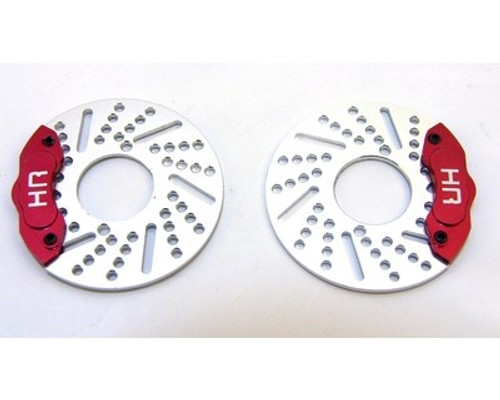 Hot Racing Aluminum Brake Disk w/Red Caliper for 1/16 E-Revo (Requires VXS2101 Knuckle) Hot Racing Aluminum Brake Disk w/Red Caliper for 1/16 E-Revo (Requires VXS2101 Knuckle)