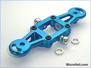 Micro Heli CNC Aluminum Upper Main Blade Grips (Blue): Blade CX