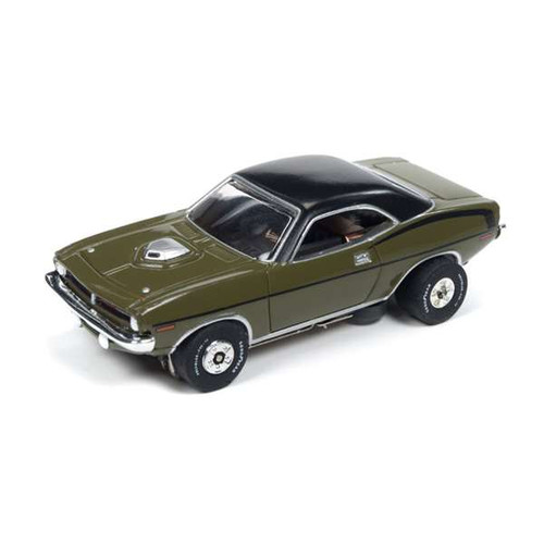 Auto World Green 1970 Plymouth Cuda Thunder Jet Ultra-G HO Slot Car