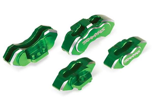 Traxxas 4-Tec 2.0 Green 6061-T6 Aluminum Brake Calipers (front & rear) Traxxas 4-Tec 2.0 Green 6061-T6 Aluminum Brake Calipers (front & rear)
