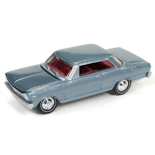 Johnny Lightning 1:64 Diecast 1965 Chevrolet Nova - Glacier Gray Poly Johnny Lightning 1:64 Diecast 1965 Chevrolet Nova - Glacier Gray Poly