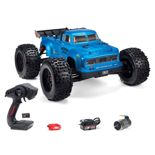 Arrma 1/8 NOTORIOUS 6S BLX Brushless Classic Stunt Truck RTR w/Blue Body