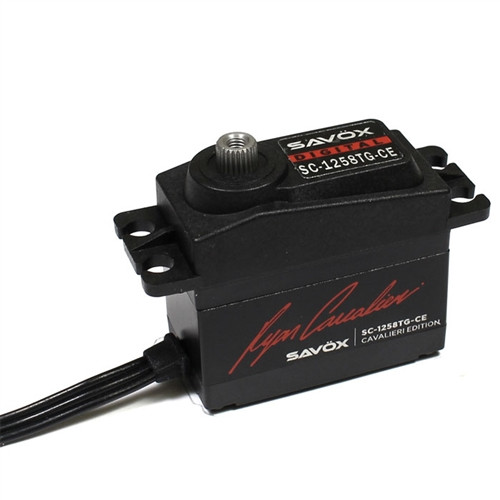 Savox SC-1258TG-CE Ryan Cavalieri Coreless Digital Titanium Gear Servo .08/166 oz/in @ 6V Savox SC-1258TG-CE Ryan Cavalieri Coreless Digital Titanium Gear Servo .08/166 oz/in @ 6V