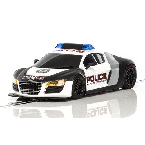 Scalextric Audi R8 HH Police Car Black & White 1/32 Slot Car