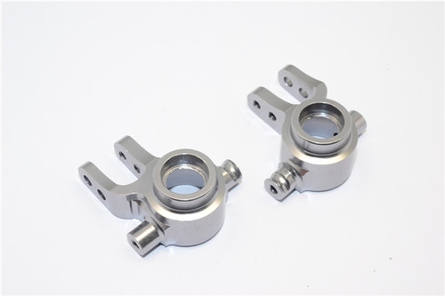 GPM Gunmetal Aluminum Front Steering Blocks for 4x4 Slash Rustler Stampede Rally GPM Gunmetal Aluminum Front Steering Blocks for 4x4 Slash Rustler Stampede Rally