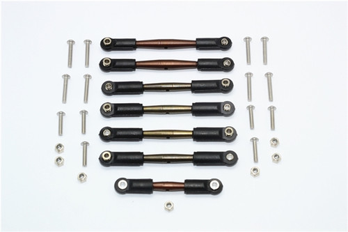 GPM Spring Steel Adjustable Tie Rod & Camber Link Set for Slash 2WD