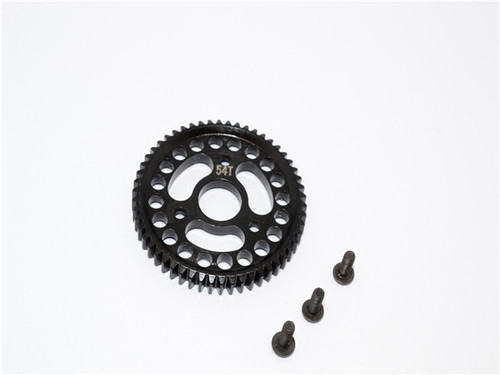 GPM Black Steel 54-Tooth 32P/0.8M Spur Gear for 4x4 Slash Stampede Rustler Jato T-Maxx 3.3 GPM Black Steel 54-Tooth 32P/0.8M Spur Gear for 4x4 Slash Stampede Rustler Jato T-Maxx 3.3