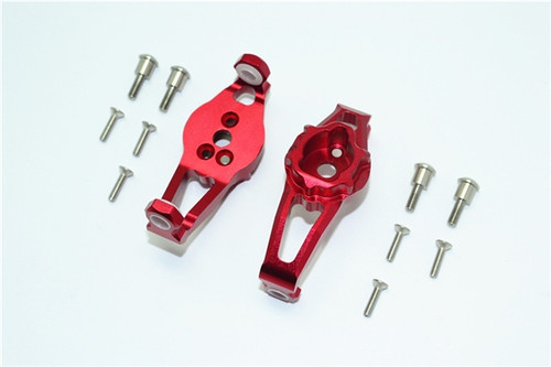 GPM Red Aluminum Front Portal Drive Caster Blocks for TRX-4 GPM Red Aluminum Front Portal Drive Caster Blocks for TRX-4