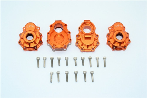 GPM Orange Aluminum Rear Inner & Outer Portal Drive Housings for TRX-4 GPM Orange Aluminum Rear Inner & Outer Portal Drive Housings for TRX-4