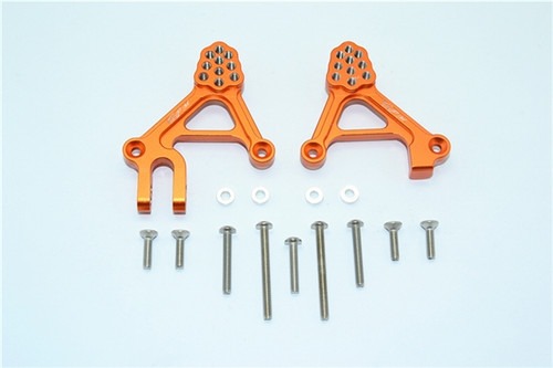 GPM Orange Aluminum Adjustable Front Shock Tower Mounts for TRX-4