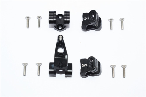 GPM Black Aluminum Front & Rear Axle Mount Set for Suspension Links on TRX-4 GPM Black Aluminum Front & Rear Axle Mount Set for Suspension Links on TRX-4