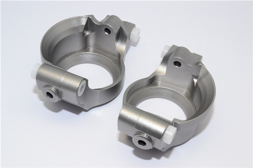 GPM Gunmetal Aluminum Front Caster Blocks C-Hubs for X-Maxx GPM Gunmetal Aluminum Front Caster Blocks C-Hubs for X-Maxx