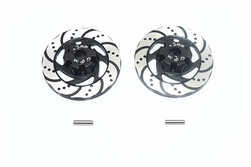 GPM Black Aluminum Brake Disks with +3mm Offset Hex for UDR GPM Black Aluminum Brake Disks with +3mm Offset Hex for UDR