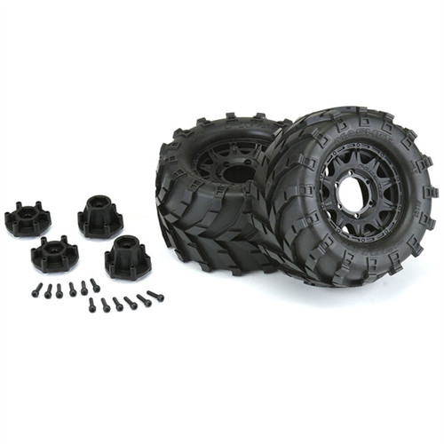 Pro-Line Trencher 2.8 Tires on Raid Black 6x30 Fr/